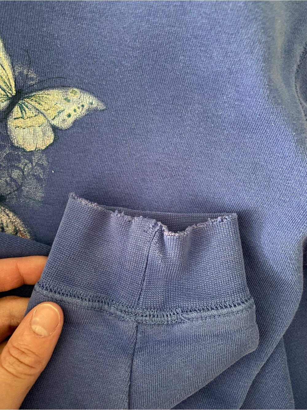 Northern Reflections Blue Butterfly Crewneck Sweatshirt - Picture 4 of 4